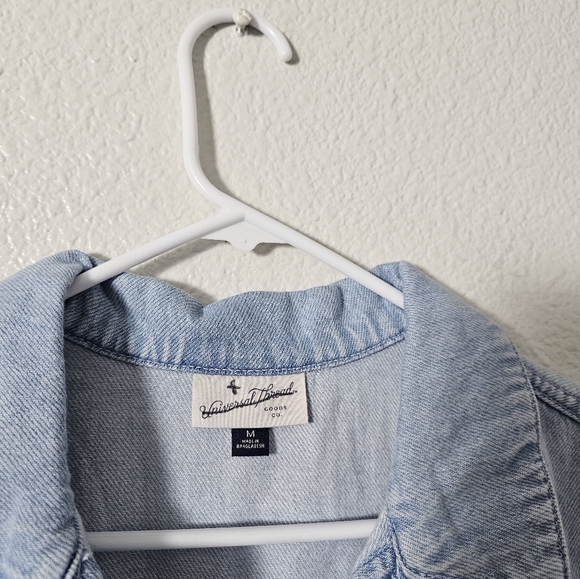 Light Blue Casual Dress with Drawstring Sz M - Picture 4 of 8